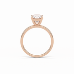 1.91 CT Oval Cut Solitaire Style Moissanite Engagement Ring 12