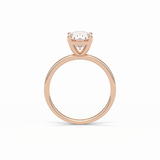 1.91 CT Oval Cut Solitaire Style Moissanite Engagement Ring 12