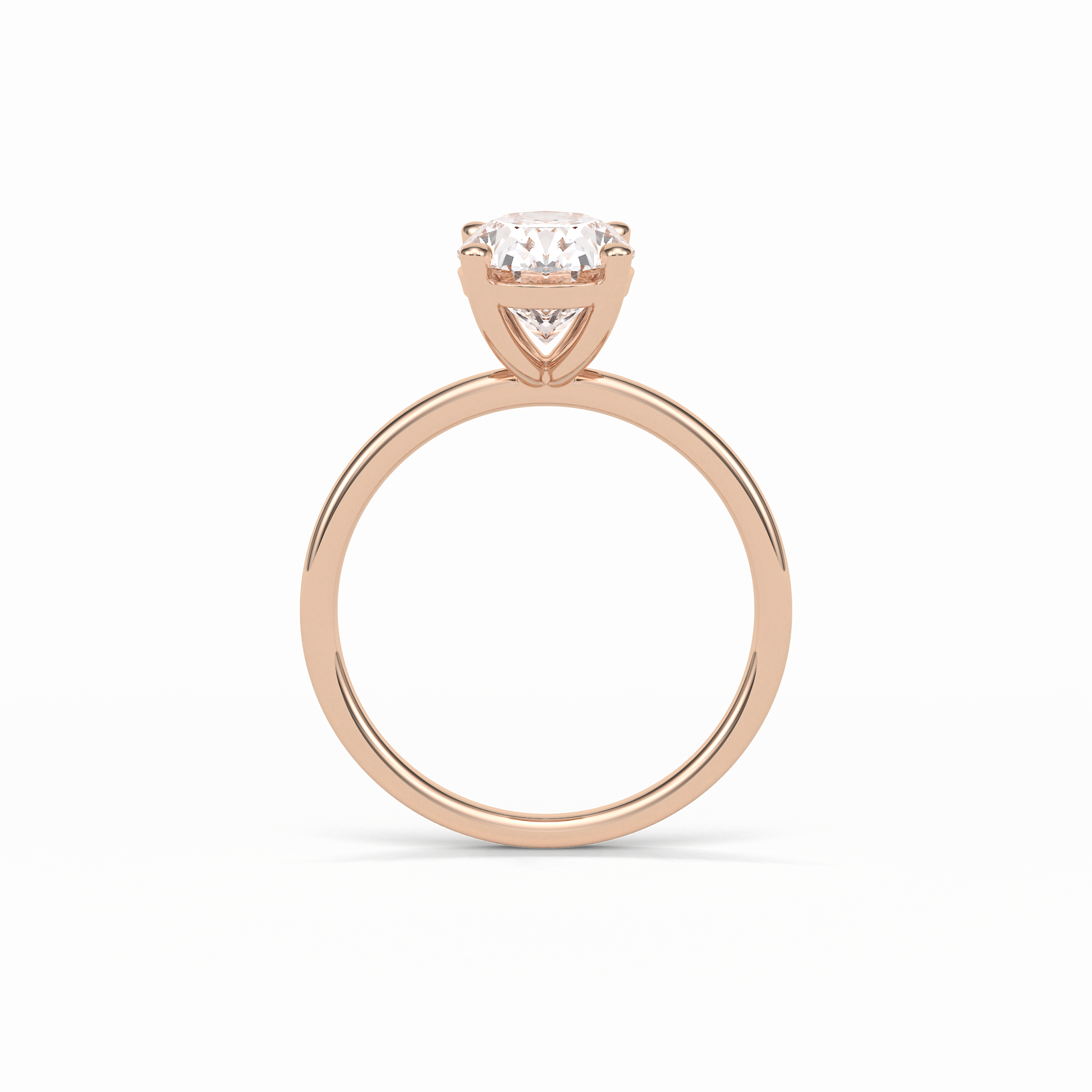 1.91 CT Oval Cut Solitaire Style Moissanite Engagement Ring 12
