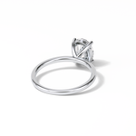 1.91 CT Oval Cut Solitaire Style Moissanite Engagement Ring 6