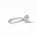 1.91 CT Oval Cut Solitaire Style Moissanite Engagement Ring 5