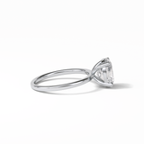 1.91 CT Oval Cut Solitaire Style Moissanite Engagement Ring 5