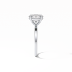1.91 CT Oval Cut Solitaire Style Moissanite Engagement Ring 7