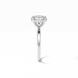 1.91 CT Oval Cut Solitaire Style Moissanite Engagement Ring 7