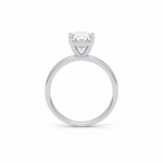1.91 CT Oval Cut Solitaire Style Moissanite Engagement Ring 4