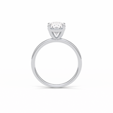 1.91 CT Oval Cut Solitaire Style Moissanite Engagement Ring 4