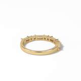 0.64 TCW Baguette and Round Shaped Wedding Band 9