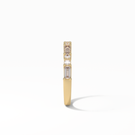 0.64 TCW Baguette and Round Shaped Wedding Band 16