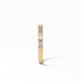 0.64 TCW Baguette and Round Shaped Wedding Band 16