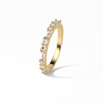 0.64 TCW Baguette and Round Shaped Wedding Band 12