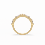 0.64 TCW Baguette and Round Shaped Wedding Band 13