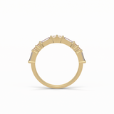 0.64 TCW Baguette and Round Shaped Wedding Band 13