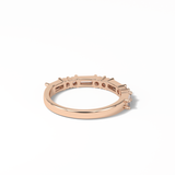 0.64 TCW Baguette and Round Shaped Wedding Band 20
