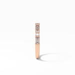 0.64 TCW Baguette and Round Shaped Wedding Band 14