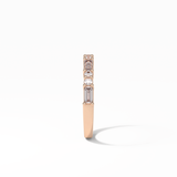 0.64 TCW Baguette and Round Shaped Wedding Band 14