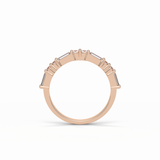 0.64 TCW Baguette and Round Shaped Wedding Band 19