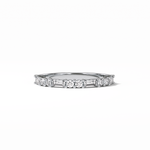 0.64 TCW Baguette and Round Shaped Wedding Band 1