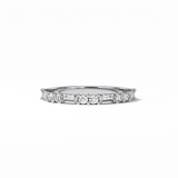 0.64 TCW Baguette and Round Shaped Wedding Band 1