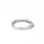 0.64 TCW Baguette and Round Shaped Wedding Band 7