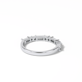 0.64 TCW Baguette and Round Shaped Wedding Band 7