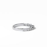 0.64 TCW Baguette and Round Shaped Wedding Band 2