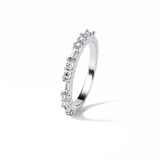 0.64 TCW Baguette and Round Shaped Wedding Band 4