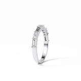 0.64 TCW Baguette and Round Shaped Wedding Band 5