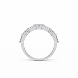 0.64 TCW Baguette and Round Shaped Wedding Band 6