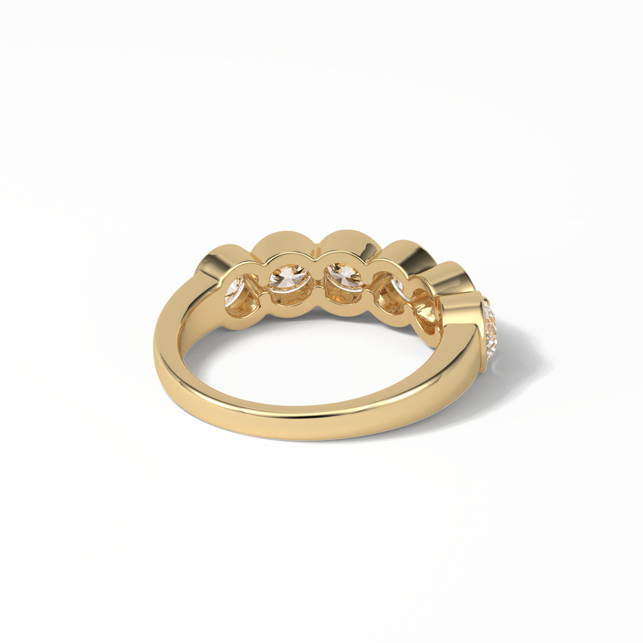 1.36 TCW Round Shaped Wedding Band 13