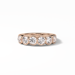 1.36 TCW Round Shaped Wedding Band 15
