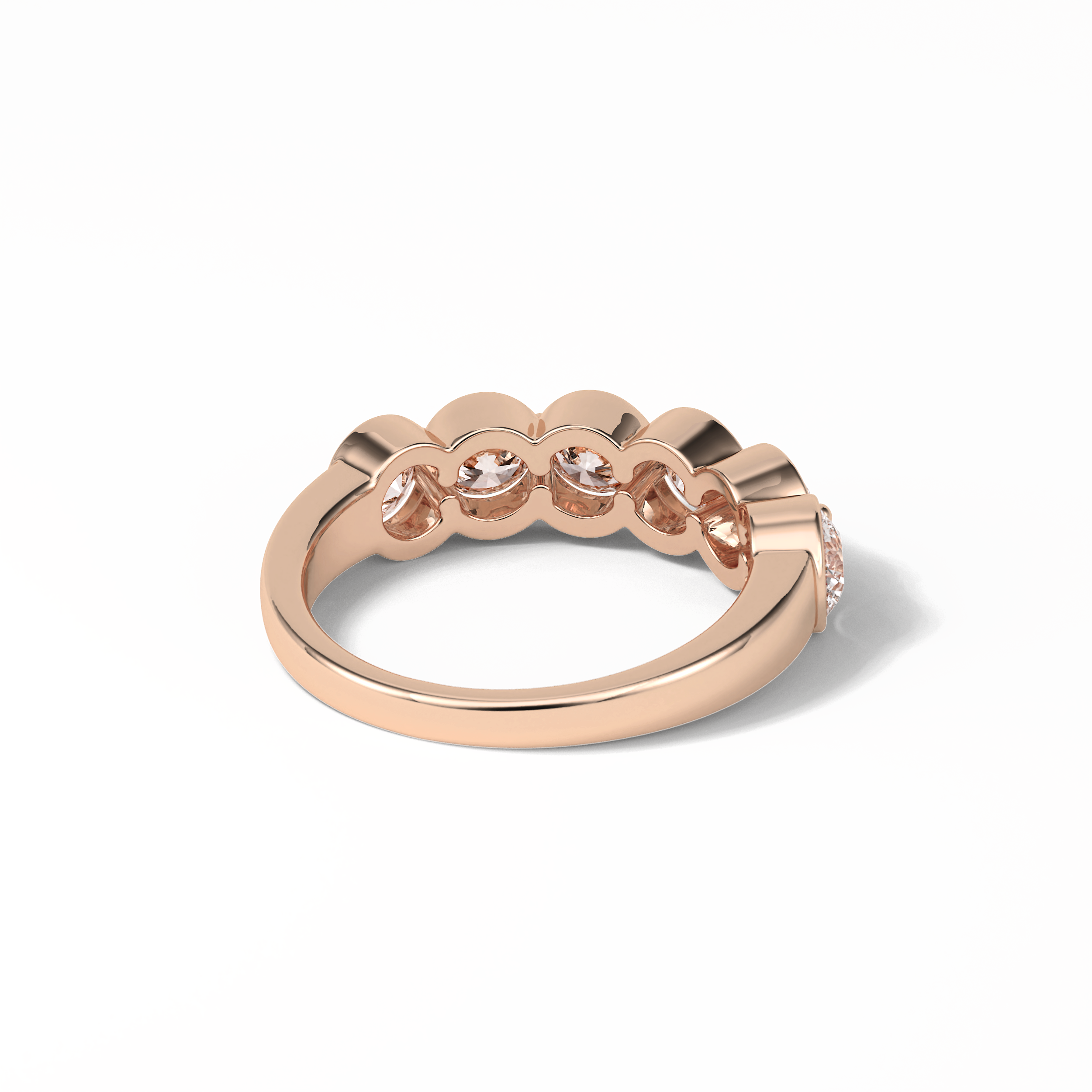 1.36 TCW Round Shaped Wedding Band 18
