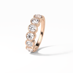 1.36 TCW Round Shaped Wedding Band 16