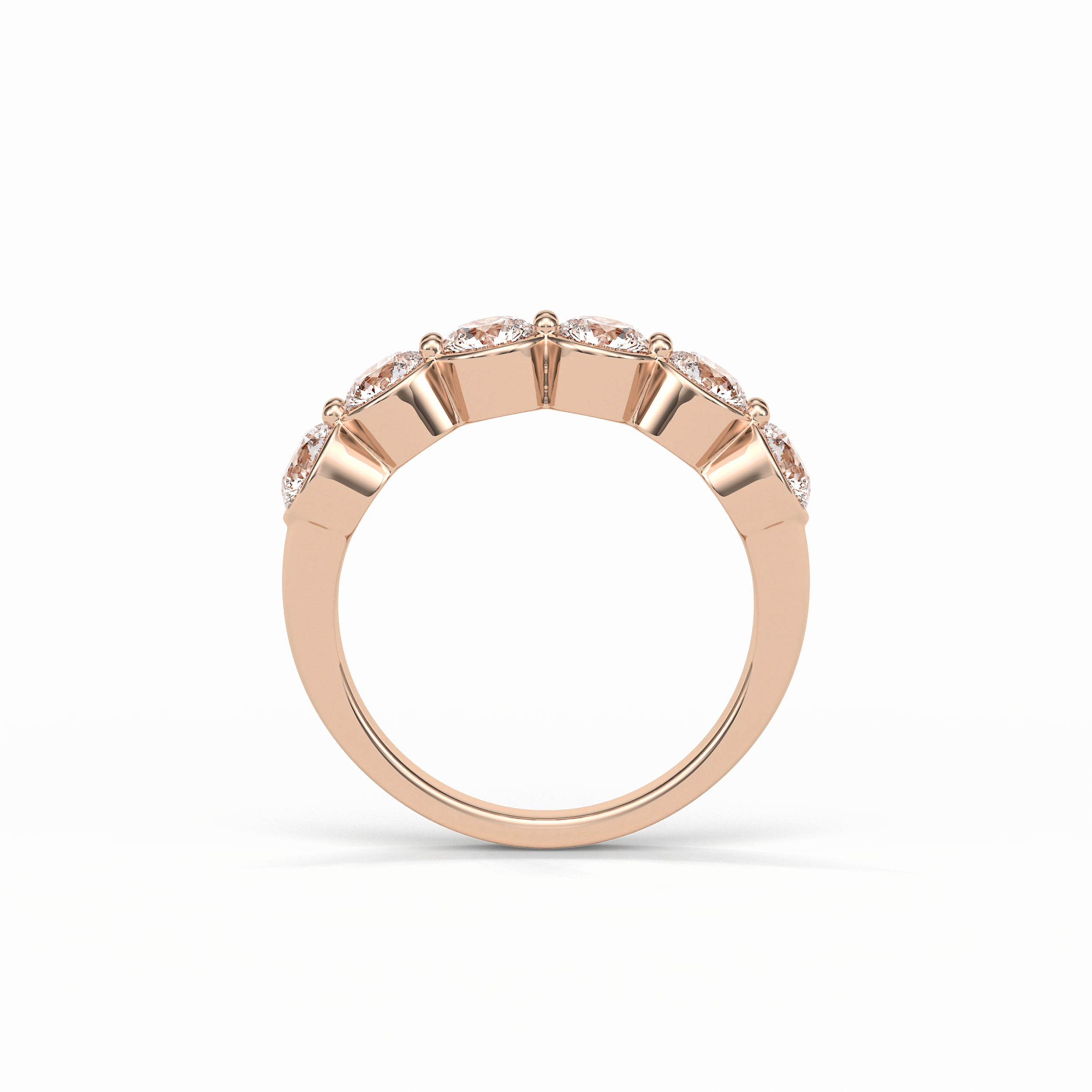 1.36 TCW Round Shaped Wedding Band 17