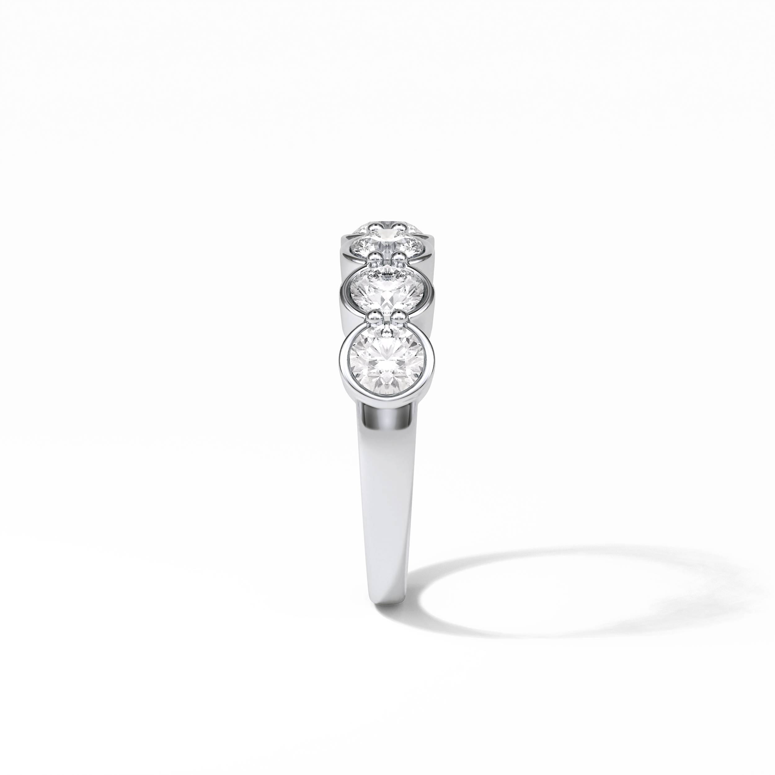 1.36 TCW Round Shaped Wedding Band 2
