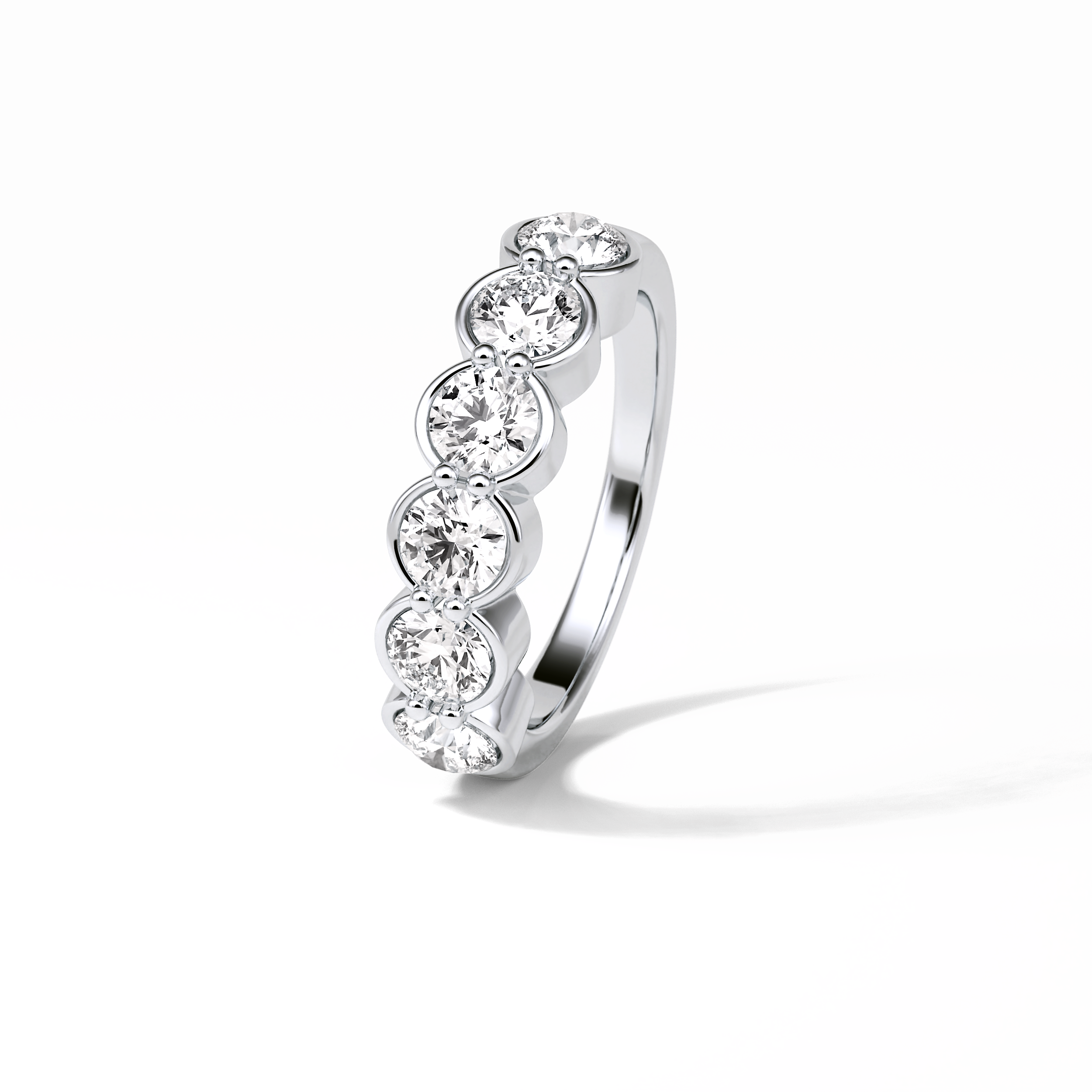 1.36 TCW Round Shaped Wedding Band 3
