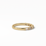 0.56 TCW Baguette Shaped Wedding Band 12