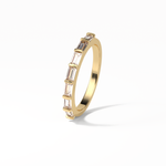 0.56 TCW Baguette Shaped Wedding Band 13
