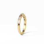 0.56 TCW Baguette Shaped Wedding Band 11