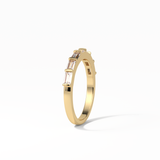 0.56 TCW Baguette Shaped Wedding Band 11