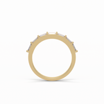 0.56 TCW Baguette Shaped Wedding Band 9