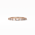 0.56 TCW Baguette Shaped Wedding Band 15