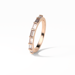 0.56 TCW Baguette Shaped Wedding Band 19