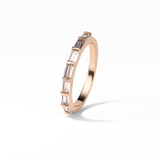 0.56 TCW Baguette Shaped Wedding Band 19