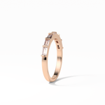0.56 TCW Baguette Shaped Wedding Band 16