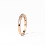 0.56 TCW Baguette Shaped Wedding Band 16