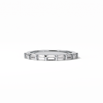 0.56 TCW Baguette Shaped Wedding Band 1