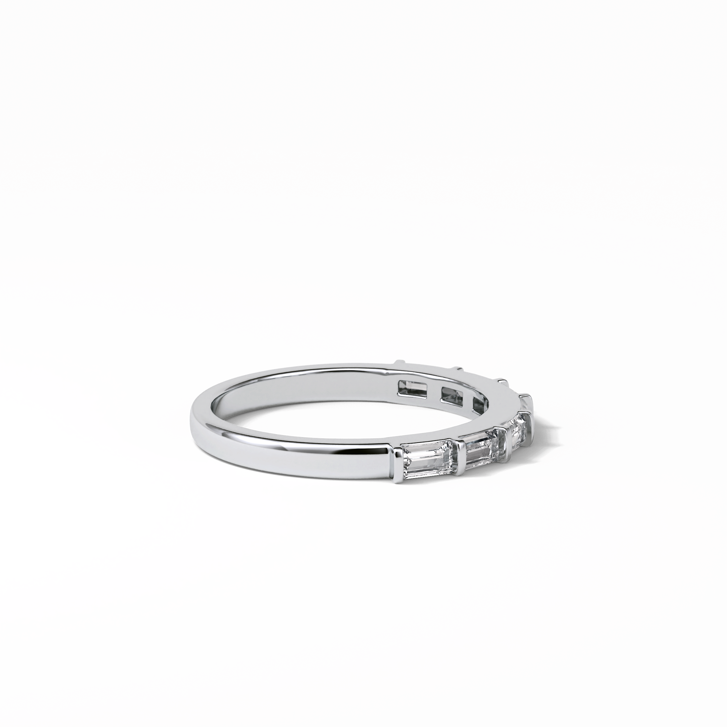 0.56 TCW Baguette Shaped Wedding Band 6