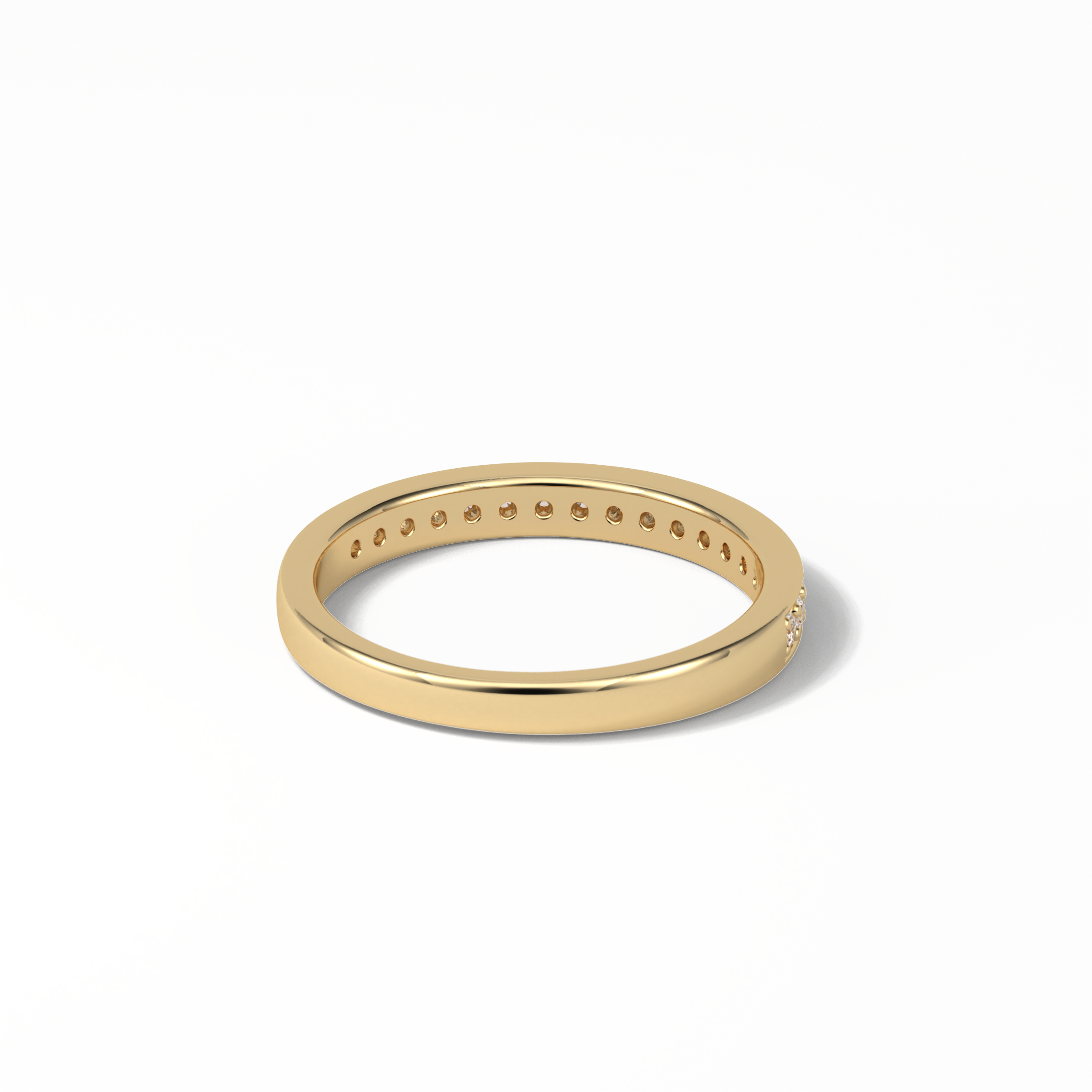 0.3 TCW Round Shaped Wedding Band 10