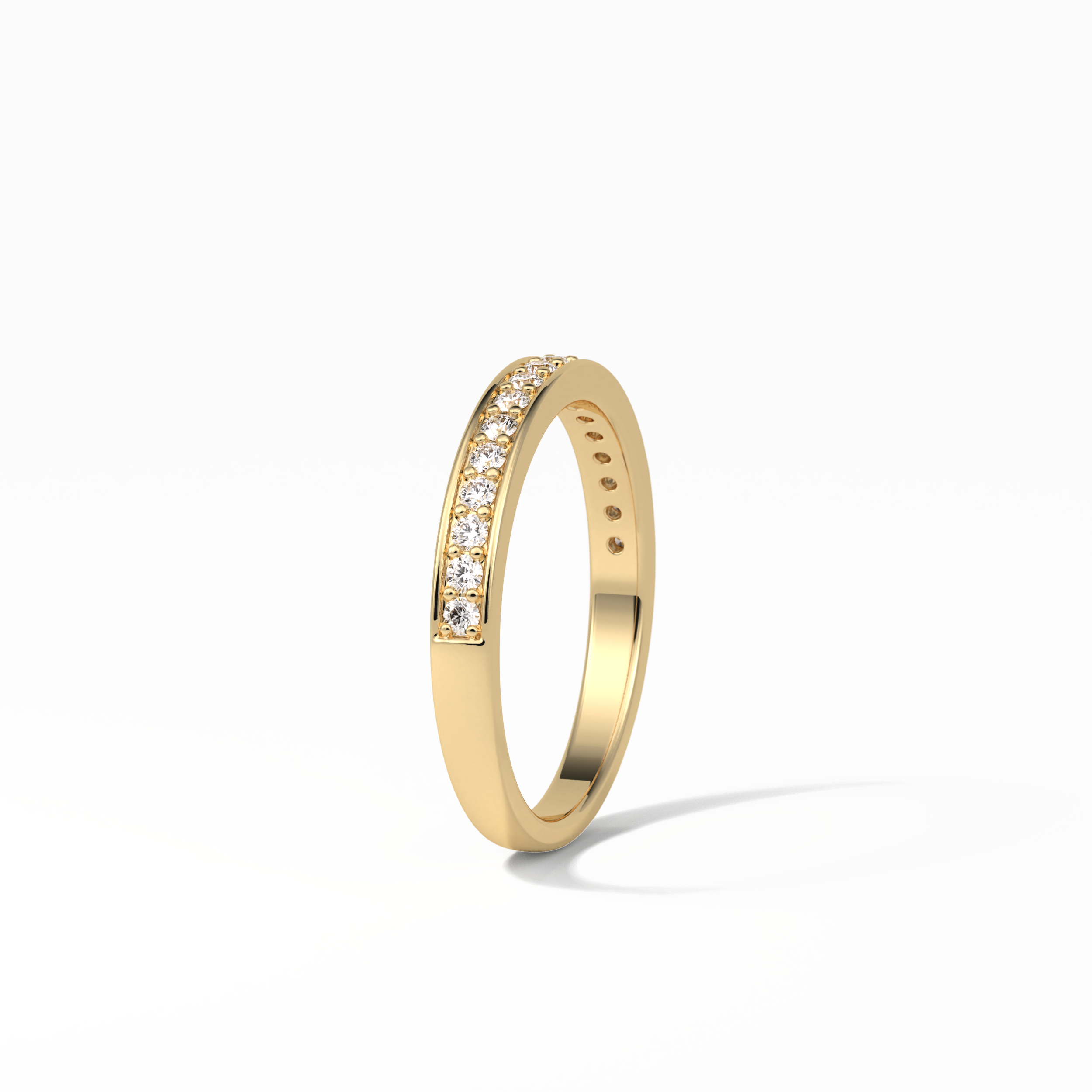 0.3 TCW Round Shaped Wedding Band 9