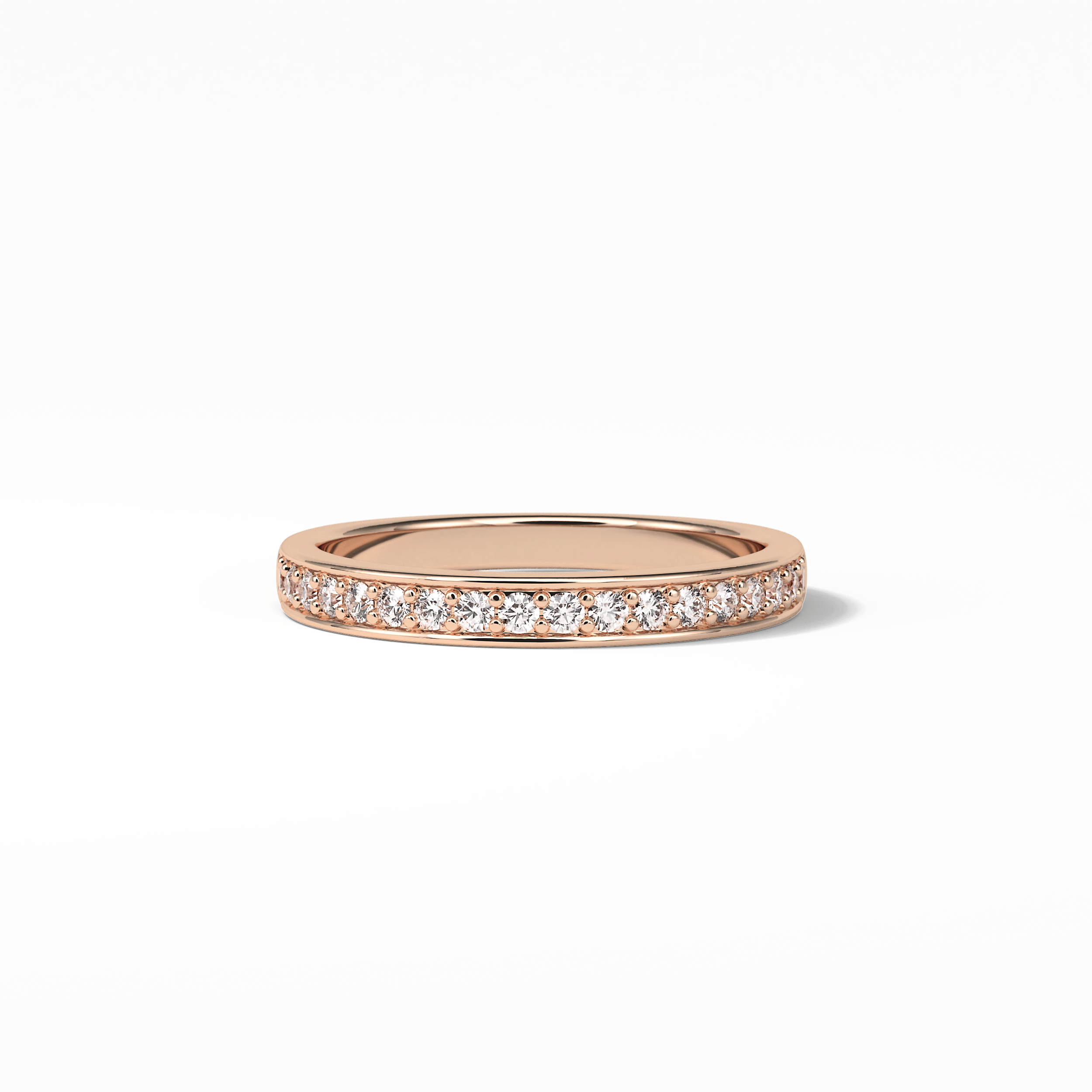0.3 TCW Round Shaped Wedding Band 15